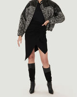 LEEMAN TWEED PATENT LEATHER JACKET  image number null